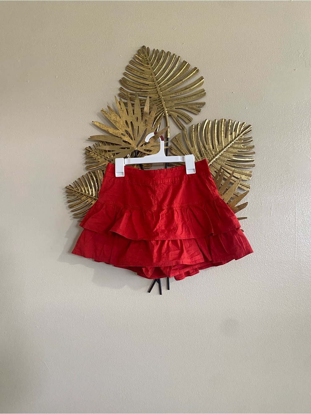 Red Tiered Girls' Skort - Kids Bottoms